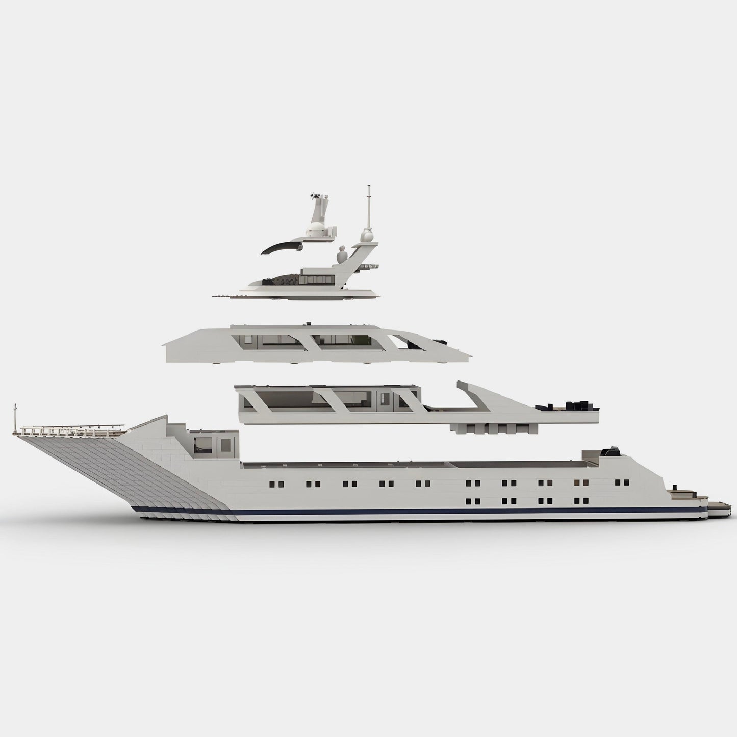 Luxury Yacht by BuildN'Drive | 6297 PCS